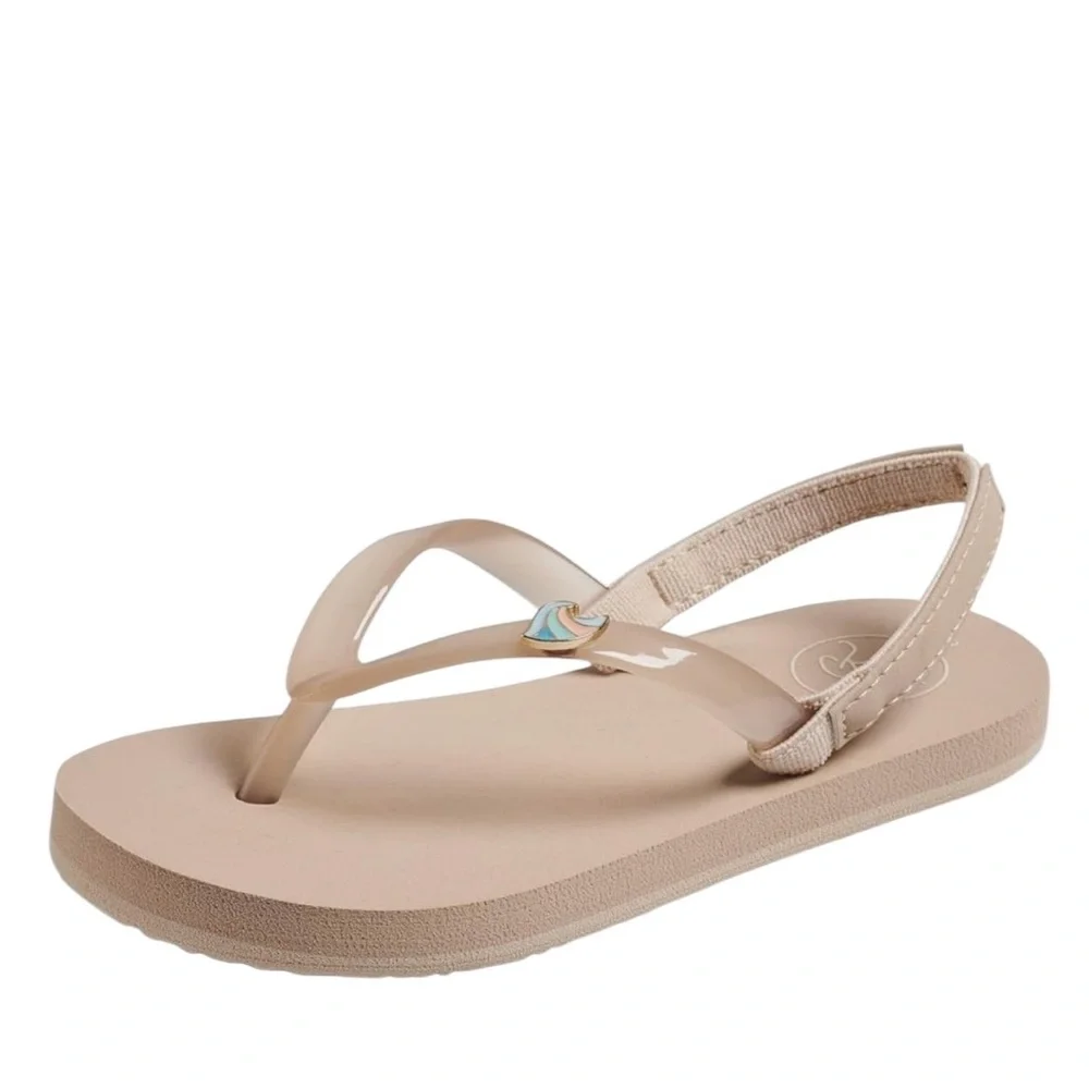 Reef Little Kids Tan Sandals Rhinestone Accents Size 5 Toddler - Picture 7 of 10